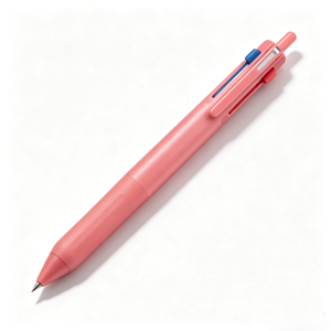 Stylo bille trois couleurs, corps en plastique recyclé écologique, grip en caoutchouc, recharges remplaçables SXR8005, écriture multi-encres pour le bureau quotidien - Product Image 4