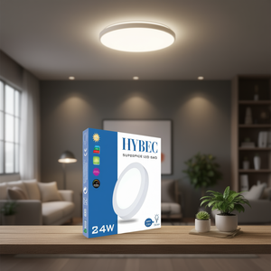 Hybec Surface Led Smd 24W <b>Ceiling</b> <b>Light</b> White Round Panel Lamp - Product Image 3
