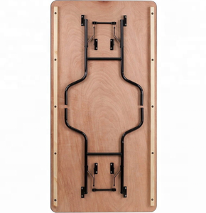 72*36*30 pulgadas moderno Rectangular plegable mesa de madera banquete tablero laminado personalizable hierro cocina comedor hoteles - Product Image 2