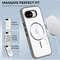 Étui magnétique anti-jaunissement pour Google Pixel 10A Pixel 10 Pro XL 9A, protection transparente de qualité militaire, coque de téléphone antichoc
