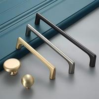 Poignée de porte moderne européenne de luxe en alliage de zinc doré Bouton de meuble monotrou pour armoires cuisine tiroirs chambre hôtels