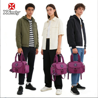 Bolso Tote Impermeable con Cremallera, de Pana, Lona Personalizada, Estilo Vintage, Bolso Cruzado de Nylon para Mujer