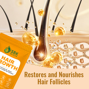 Increase Hair Thickness Hair Growth Gummies Vitamin A Follicle Nourishing Hair Care Dietary <b>Supplement</b> Gummies - Product Image 6