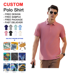 High Quality Quick Dry Custom Printed Golf T-Shirts Breathable Summer Work Polo Shirts with Short Sleeves