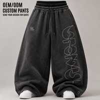Celana Sweatpants Pria Model Baggy Kasual Streetwear Desainer Track Wide Leg Ukuran Besar Celana Sweatpants Pria Jogging Baggy