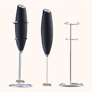 Wholesale Professional Cappuccino Plastic Automatic Coffee Milk Foamer <b>Maker</b> Battery Operated Handheld Electric Milk Frother - Product Image 2
