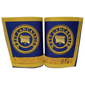GUANTE PROVINCIAL DE ARTESANÍA MASÓNICA PARA REGISTRO-GUANTE DE REGALIA MASÓNICA-GUANTES DE PUÑO MASÓNICO - Product Image 1