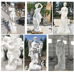Estatua de Querubín de Mármol Tallada a Mano Personalizada para Jardín y Proyecto Conmemorativo de Cementerio, Escultura Clásica Italiana de Putto - Product Image 5