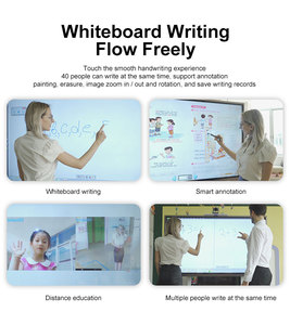 40 điểm màn hình cảm ứng 55 inch kỹ thuật số tương tác màn hình phẳng <span class=keywords><strong>LCD</strong></span> hiển thị thông minh Bảng trắng cho giảng dạy với đứng - Product Image 5
