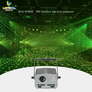 8w outdoor cheap mini laser white yellow effect IP65 projector party light stage light disco Flashing stars projector