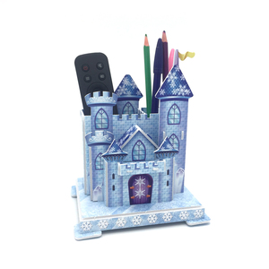 Nhà máy sản xuất tùy chỉnh văn phòng phẩm phổ biến Quà tặng khuyến mại 3D Câu Đố phim hoạt hình kẹo đồ chơi giấy Câu Đố DIY penholder - Product Image 3