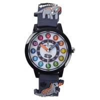 Montre pour enfants, montre de sport pour garçons, montre à flammes, dinosaures, dessin animé 3D, étanche, montre-bracelet pour enfants