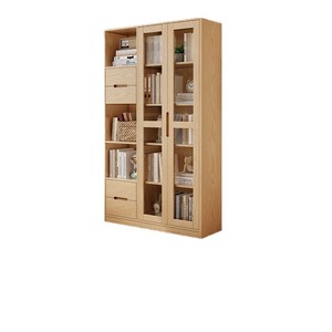 Dazhang Jiaju Ash Wood Bookcase Floor <b>Standing</b> Multi Tier Storage Rack For Living Room Home Use - Product Image 5