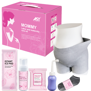Bolsa de Artículos Esenciales para Hospital OEM al por Mayor con Ropa Interior, Botella Perineal para Limpieza Vaginal, Toallitas de Hamamelis, Almohadillas de Lactancia Reutilizables - Product Image 4