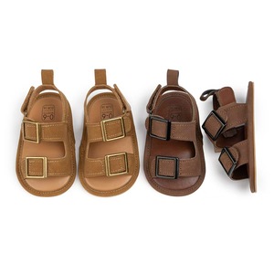 Sandales d'Été Bébé Garçon en Cuir à Semelle Souple pour l'Apprentissage de la Marche, Chaussures d'Enfant en Gros, Non des Chaussons - Product Image 6