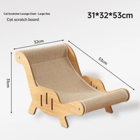 Lit pour chat en sisal et griffoir avec bac à griffoir intégré - Jouet pour chat résistant aux griffures et à l'usure 3,0 kg