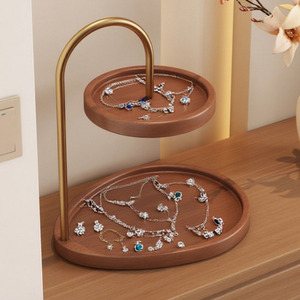 Organizador de Joyas de Bambú Vintage, Bandeja para Llaves de Entrada, Almacenamiento de Aromaterapia, Decoración de Escritorio, Exhibidor - Product Image 2