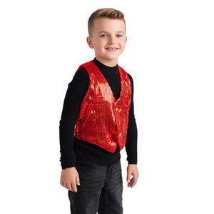 ملابس أداء لولد وفتاة-سترة أنيقة ثقيلة بالترتر مع سترة باليه للأطفال مشفرة بالخرز - Product Image 4