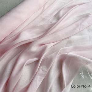 Tissu mélangé <span class=keywords><strong>lin</strong></span> et soie de mûrier 70% <span class=keywords><strong>lin</strong></span> 30% soie 14mm, texture naturelle, respirant, pour vêtements, robes, jupes - Product Image 2