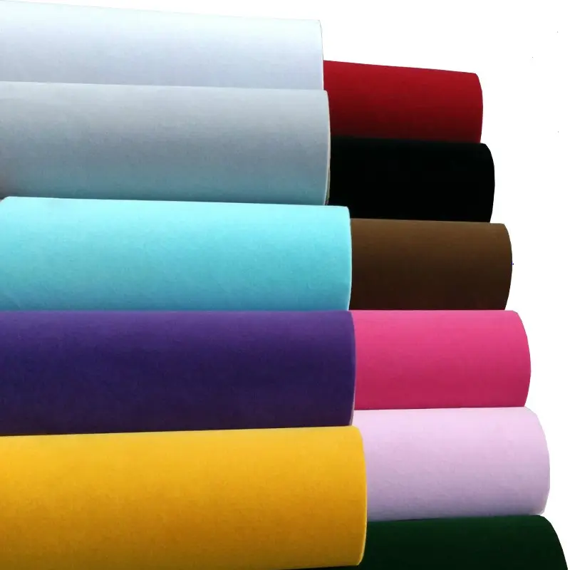 Best Quality Recycled Fleece Fabric Black Thick Cotton Fabric