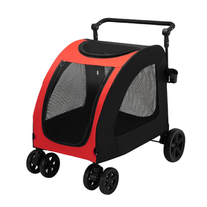 Carrito Plegable para Perros, Carrito Deportivo para Perros Grandes, Carrito con Ruedas para Perros, Carrito de Paseo para Perros, Carrito Portátil para Viajes con Cachorros - Product Image 2