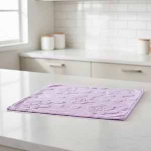 Tapis d'égouttage en microfibre durable antidérapant réutilisable écologique lavable tricoté pour usage domestique - Product Image 1