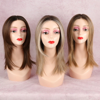 Perruques Lace Front sans colle Julianna Wholesale Premium en fibres synthétiques Futura avec base monofilament