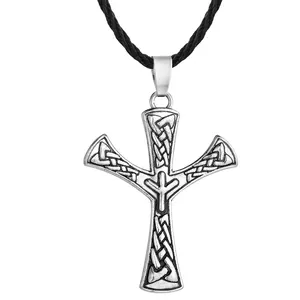 Algiz Rune Pendant Elhaz Amulet Nordic Viking jewelry Scandinavia Norse Pagan Protection talisman Celtic Jewelry