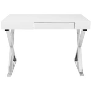 Bureau d'ordinateur blanc contemporain LumiSource DB Lustre - Product Image 5