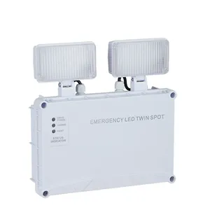 IP 65 Waterproof Double Head Fire Emergency Light Twin Spot Emergency Lighting Luminaire