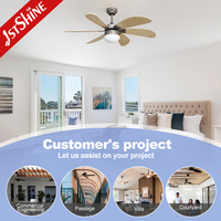 Ventilateur de plafond intelligent 1stshine avec télécommande, éclairage LED intégré, qualité supérieure, fiable et élégant, idéal pour la maison connectée (vente en gros)