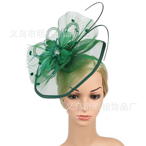 หมวกโบว์งานแต่งงานขนาดใหญ่พิเศษ ผ้าตาข่าย ประดับตกแต่งสำหรับงานแข่งม้า ขายดีมาก - Product Image 5