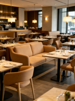 Produit phare : Chaises de salle à manger en bois massif de style italien, luxe léger, pour hôtels et salles de conférence