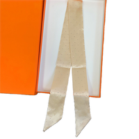 Nouveau Foulard Carré en Soie pour Femme, Motif Floral et Nœuds, Durable, Doux pour la Peau, Taille et Couleur Personnalisables, Multifonction, Ruban pour Cheveux et Sac