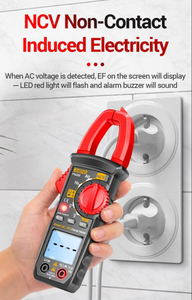 Pn200 kỹ thuật số kẹp Meter DC/AC 600A hiện tại 4000 đếm vạn năng Ampe kế Điện áp Tester xe <span class=keywords><strong>Hz</strong></span> Điện Dung NCV Ohm thử nghiệm - Product Image 4