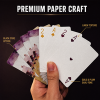 Cartes à jouer en papier personnalisées de haute qualité en gros, jeu de cartes à jouer en papier avec logo personnalisé, cartes de poker en papier