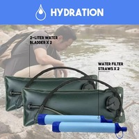 Kit de survie professionnel pour 2-3 personnes, directement de l'usine, équipement de plein air, sac de couchage, tente, pour 72 heures d'urgence, voyages, randonnée, camping
