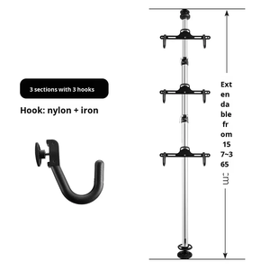 Soporte de Almacenamiento Ajustable por Gravedad para Bicicletas - Seguro para Colgar Bicicletas de Montaña y Carretera en el Garaje o en Casa - Product Image 2