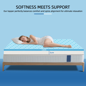 غطاء فراش مخصص من رغوة الذاكرة مع خيزران للتدليك، مضاد للحساسية، لسرير مزدوج - Product Image 4