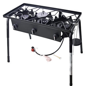 Réchaud de camping à gaz en fonte avec allumage électronique pour les fêtes de <span class=keywords><strong>famille</strong></span> en plein air, la préparation et la cuisson des aliments - Product Image 2