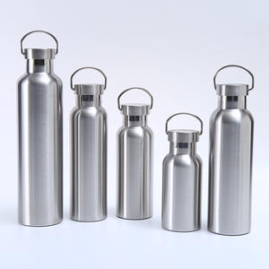 Outdoor 500ml Stainless <b>Steel</b> Tour Double Wall Metal Water <b>Bottle</b> With Leak-proof Handle Lid - Product Image 5