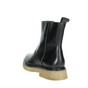 Stivaletti bassi da donna in pelle 6941 a punta Slip-On da neve con chiusura lacci tacco alto 5cm per l'autunno inverno in cotone da donna - Product Image 2