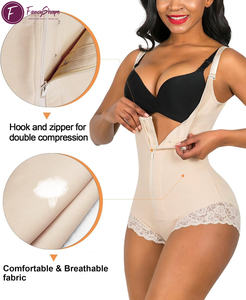 Fajas Colombianas Reductoras y Moldeadoras para Mujer, Body Shaper Control de Abdomen con Cremallera y Encaje Levantacola - Product Image 3