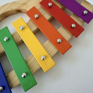 Piano Orff 8 notes, basson et <span class=keywords><strong>xylophone</strong></span>, instrument de musique pour enfants, percussion, sacoche, matériau <span class=keywords><strong>en</strong></span> <span class=keywords><strong>fer</strong></span>, bois - Product Image 4