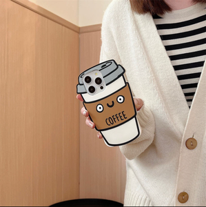 <span class=keywords><strong>Funda</strong></span> de teléfono con taza de café 3D de dibujos animados divertidos para <span class=keywords><strong>iPhone</strong></span> 15 <span class=keywords><strong>Pro</strong></span> <span class=keywords><strong>Max</strong></span> 14Pro 13 12 <span class=keywords><strong>11</strong></span> 3D <span class=keywords><strong>Funda</strong></span> de silicona suave - Product Image 1