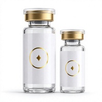 Étiquettes personnalisées pour mini-flacons 15 ml, vinyle brillant, logo doré, imperméables pour bouteilles, vente en gros OEM