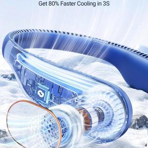 Exclusive Private Mold Hanging Neck Leafless Fan <b>USB</b> Rechargeable Outdoor <b>Mini</b> Neck Fan Lightweight Support OEM ODM Custom - Product Image 4