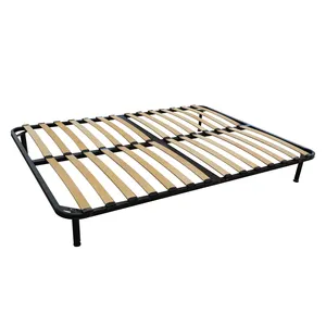 휴대용 조정가능한 박달나무 침대 구조 매트리스 기초 호텔 가구 침대를 접히는 1530*2030MM 표준 사이즈 금속 침대 기초