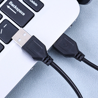 Câble d'extension USB 2.0 Câble d'extension USB A mâle à mâle pour chargeur de synchronisation de données Cordon de rallonge Câble USB pour PC portables Clavier