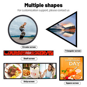 Écran LCD triangulaire de 18,6 pouces de forme spéciale pour intérieur avec animation et SDK pour mur vidéo et publicité TV dans les restaurants - Product Image 4